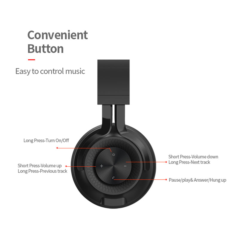 FINGERTIME P1 Foldable Bluetooth Wireless Headphone Stereo Phone PC Music Gaming Headset with Built-in Mic (CE Certificated) FINGERTIME P1 Foldable Bluetooth Wireless Headphone Stereo Phone PC Music Gaming Headset with Built-in Mic (CE Certificated)